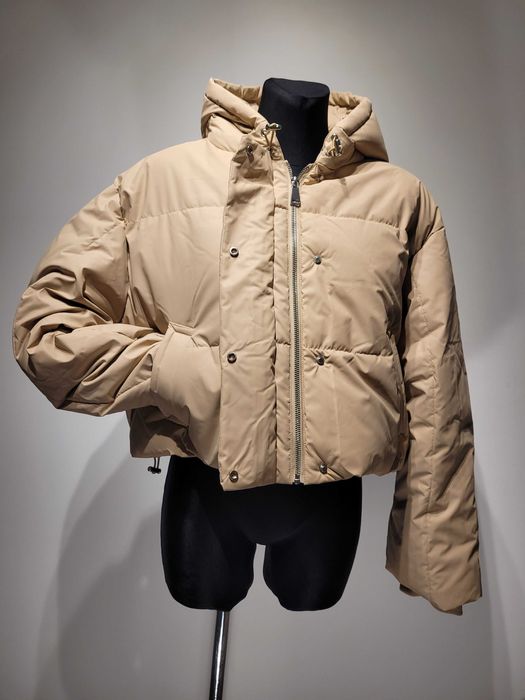 Piękna kurtka puchowa NA-KD – Beżowy Oversize, Nowa z Metką!