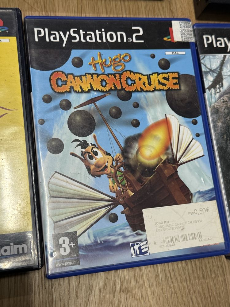 Playstation 2 com jogos, comando e cartao de memoria