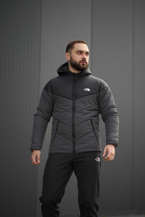 Куртка чоловіча осіння The North Face сіра