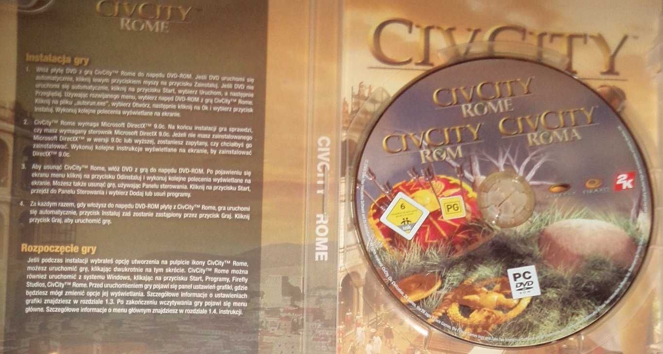 CivCity Rome gra strategiczna na PC Windows XP