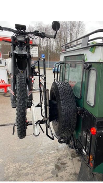 Bagażnik  transportowy rowerów elektrycznych na koło zapasowe