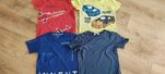 T shirty chłopięce krótki rękaw 5 10 15,,hm 128 auta