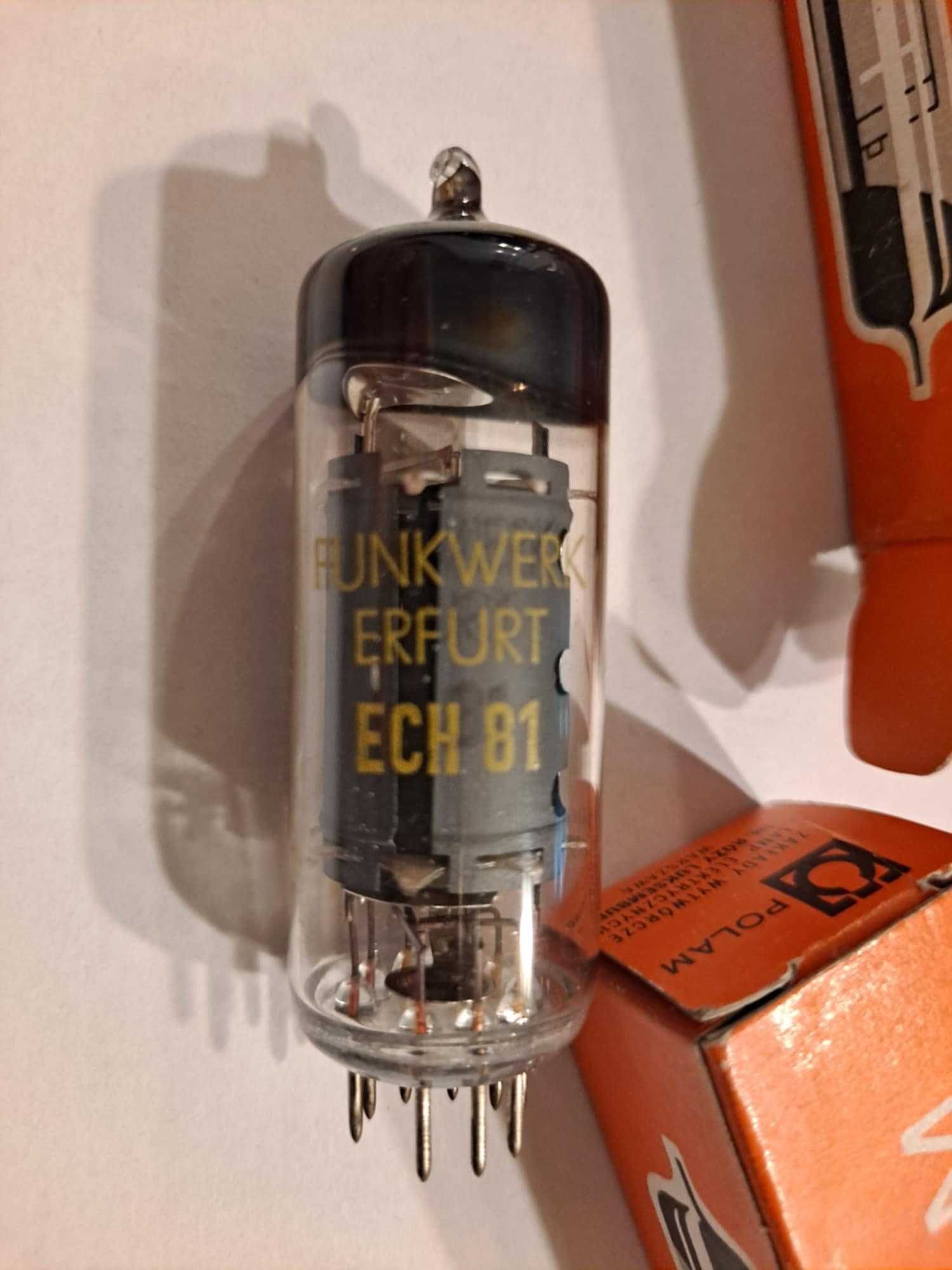 Lampa elektronowa ECH 81 - PRL