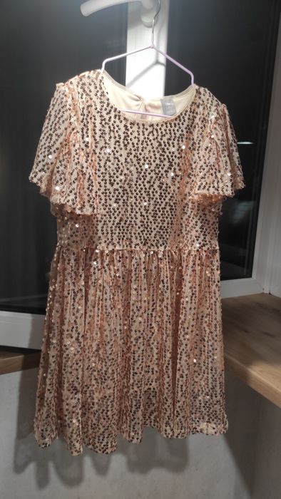 Святкова золота сукня на дівчинку Pepco 7-8 років