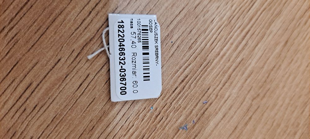 Srebrny elegancku ,męski łańcuszek