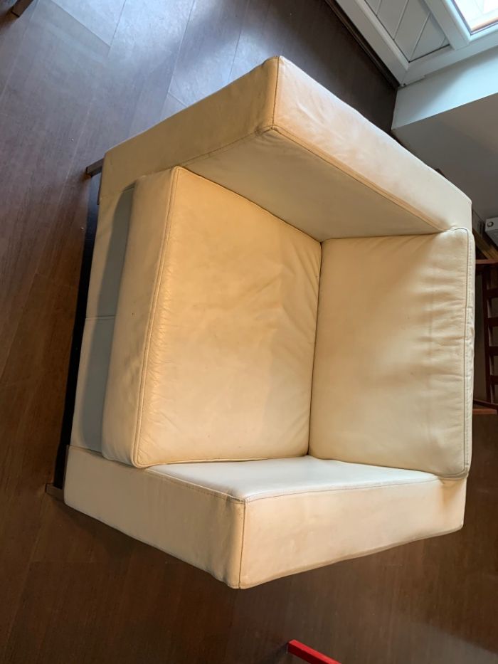 Sofa + 2 fotele – skóra cielęca, nowoczesny design