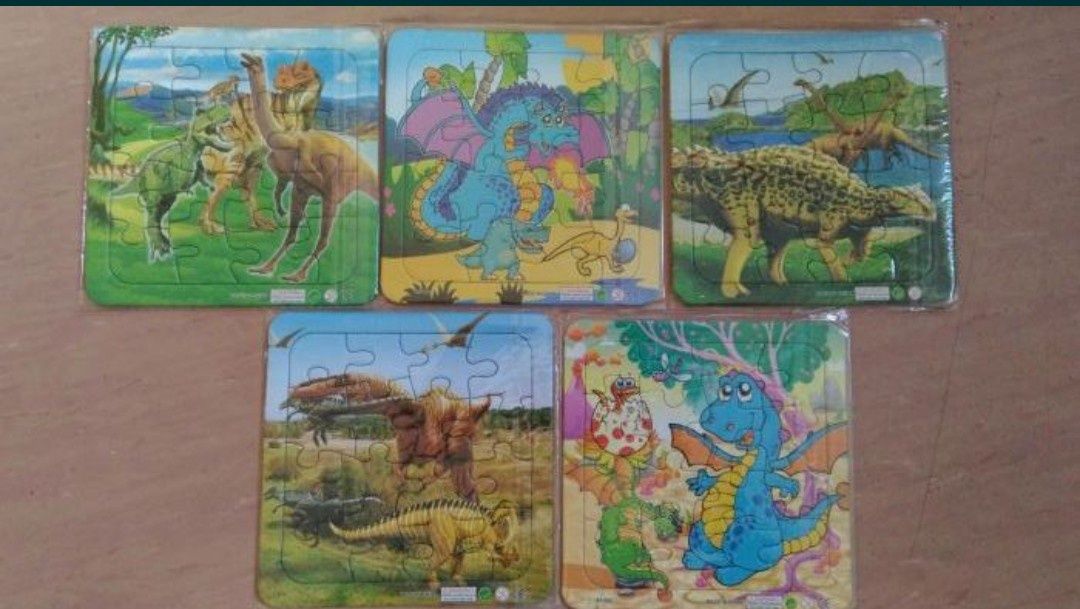 Nowe puzzle zestaw dinozaury eko