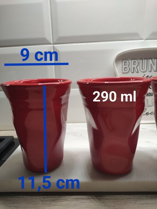 Kubek czerwony Home & You NOWE - 2 sztuki