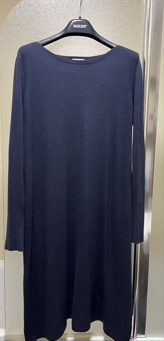 Вовняна сукня 52-54 Benetton темно синя трапеція