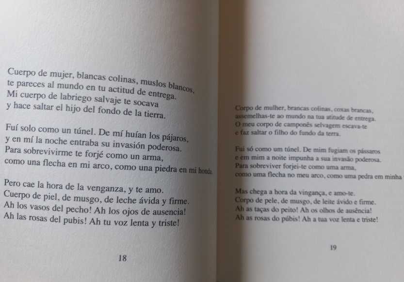 Vinte Poemas de Amor e Uma Canção Desesperada - Pablo Neruda