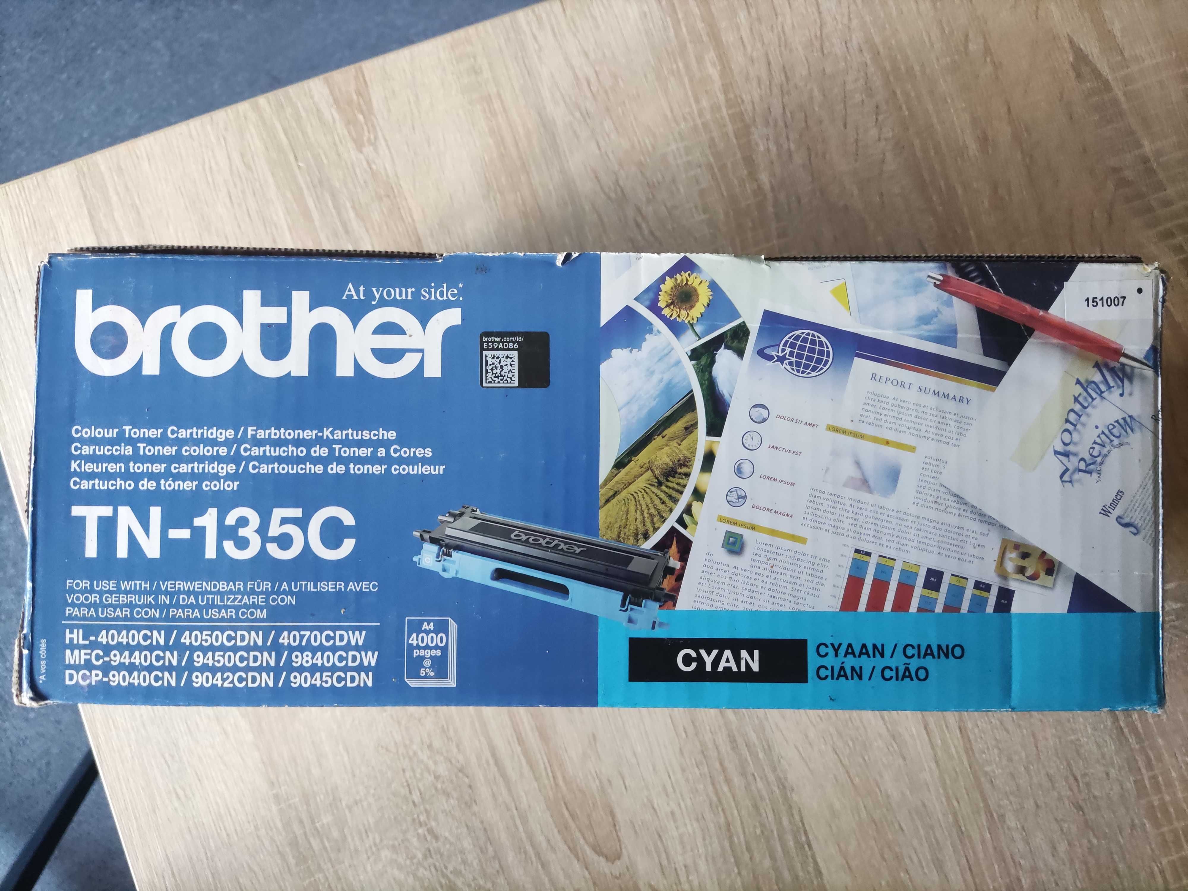 toner firmy Brother TN-135C: kolor CYAN