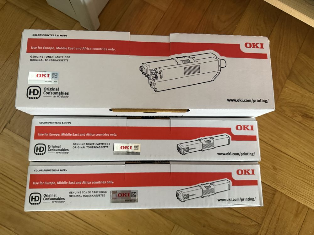 Drukarka OKI C332 z nowymi oryginalnymi tonerami