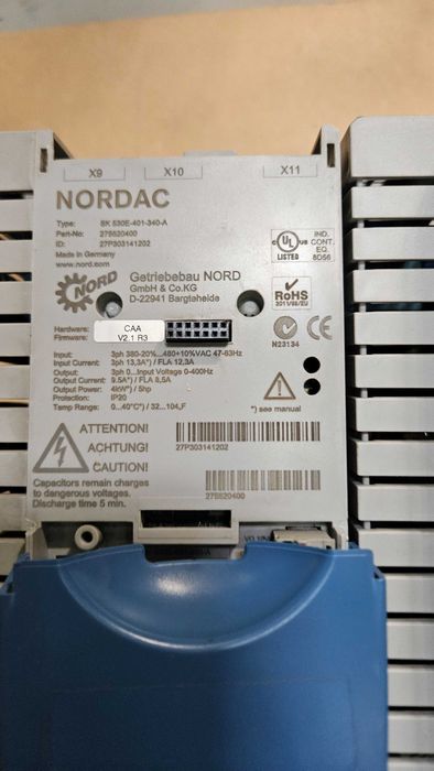 falowniki Nord trójfazowe Nordac 530 E , 540 E od 0,55 do 4 kW