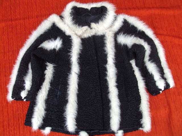 kurtka futro Karakuły z futerkiem roz XL firmy Peter Mangold super