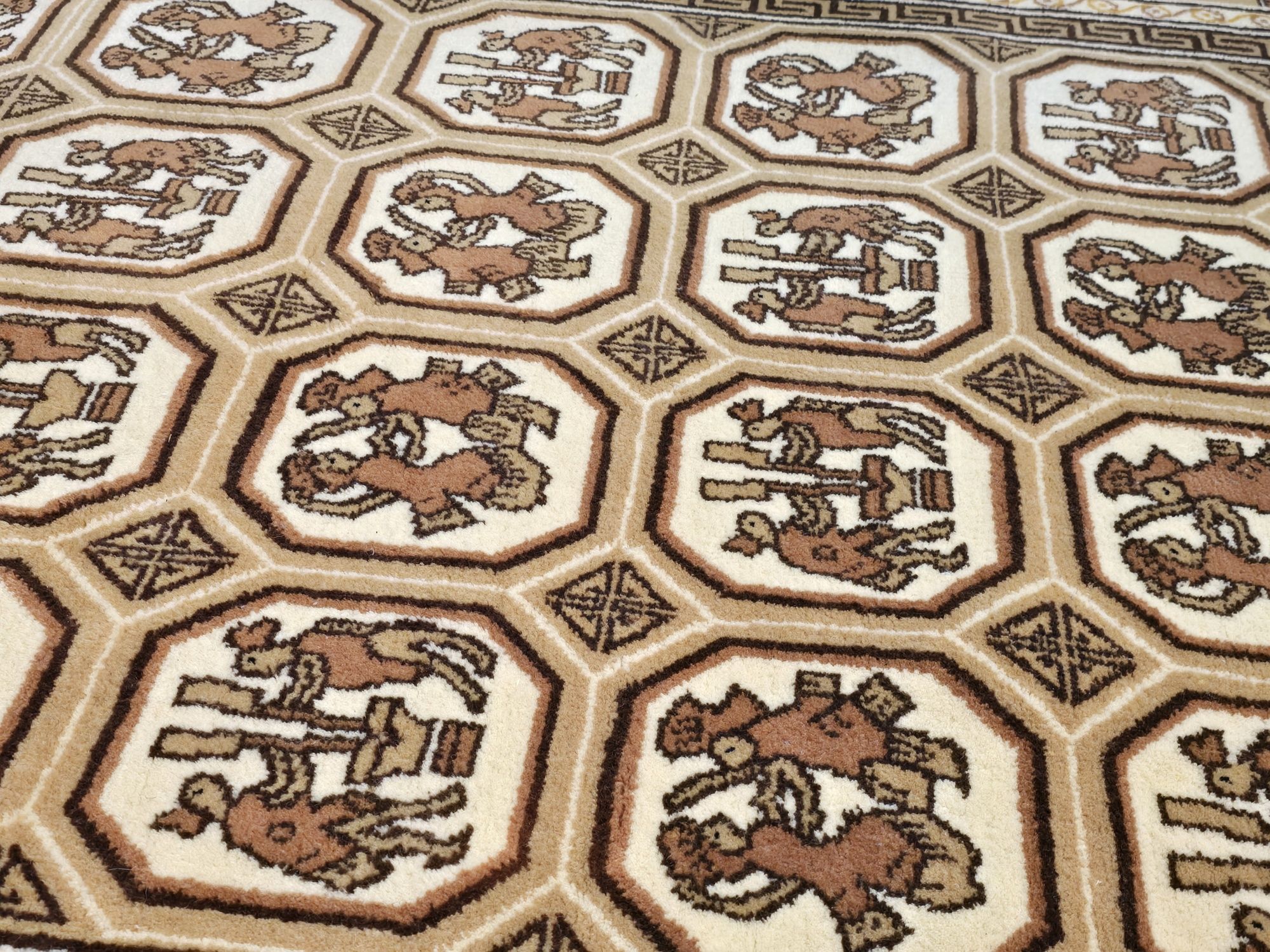 Indo Tabriz 280x180 Ręcznie tkany wełniany dywan z Indii od Persopolis