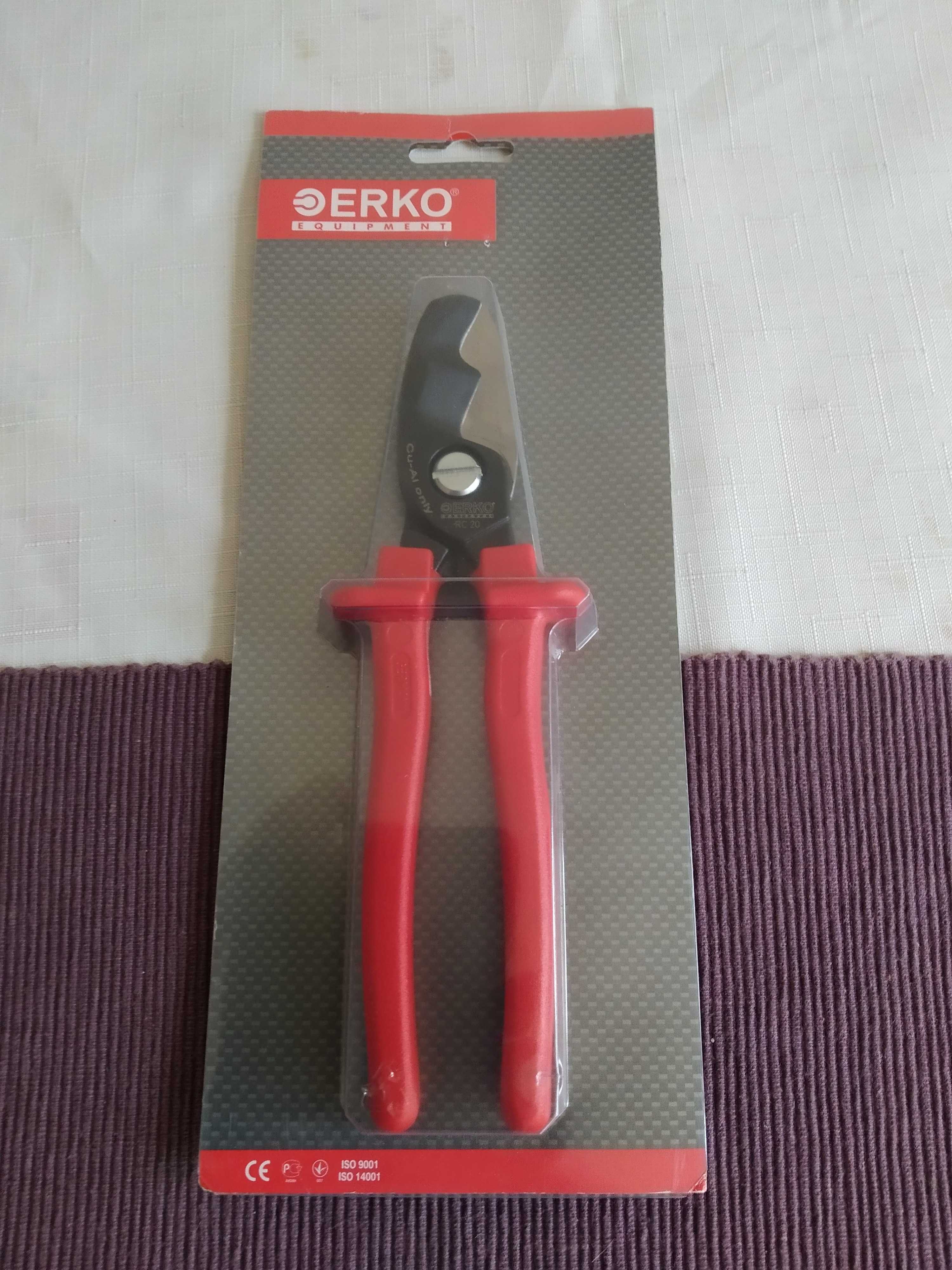 RC20 Erko. Nożyce do cięcia i odizolow. przewodów Al i Cu do 70 mm2.