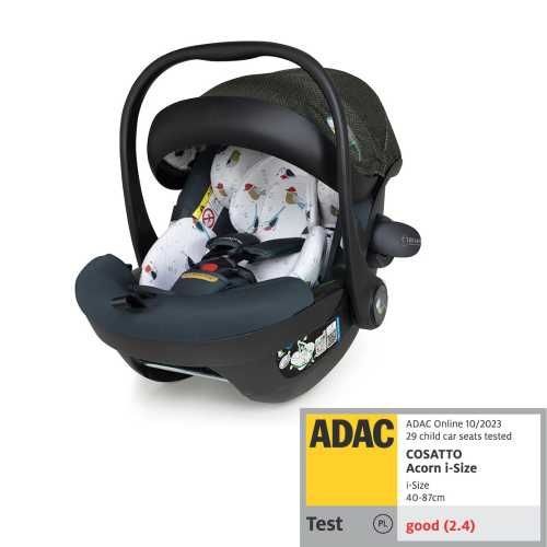 Nosidełko fotelik + baza OBROTOWA! ADAC!