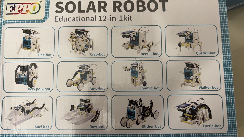 EPPO STEM 12 w 1 Robot Solarny zestawy naukowe dla dzieci