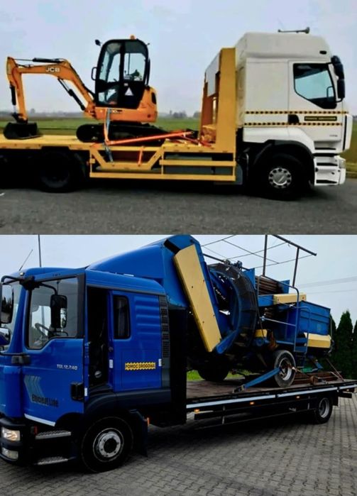 Laweta Transport maszyn rolniczych budowlanych