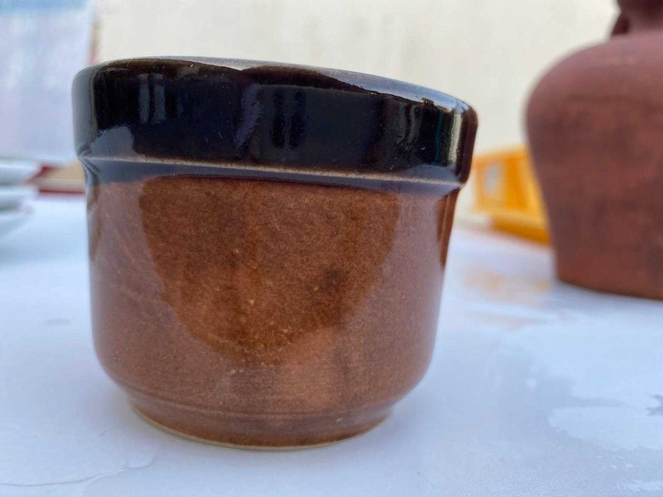 Conjunto de taças de barro