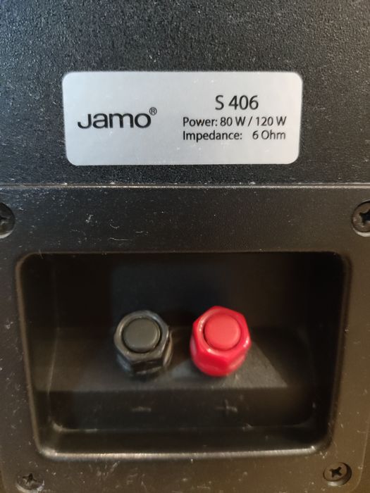 JAMO kino domowe zestaw głosników plus amplituner Panasonic