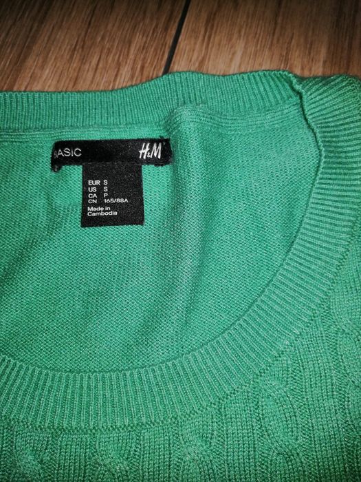 Sweterek zielony S z H&M