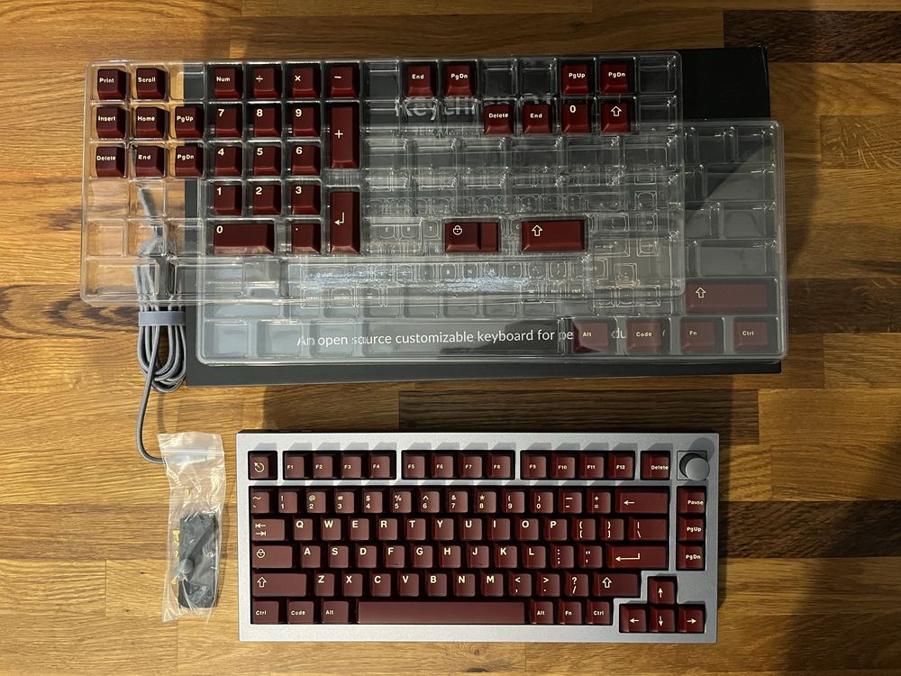 Klawiatura mechaniczna Keychron Q1 jak nowa | Durock Black Lotus