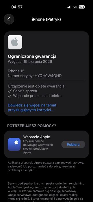 Iphone 15 128 Gb Gwarancja