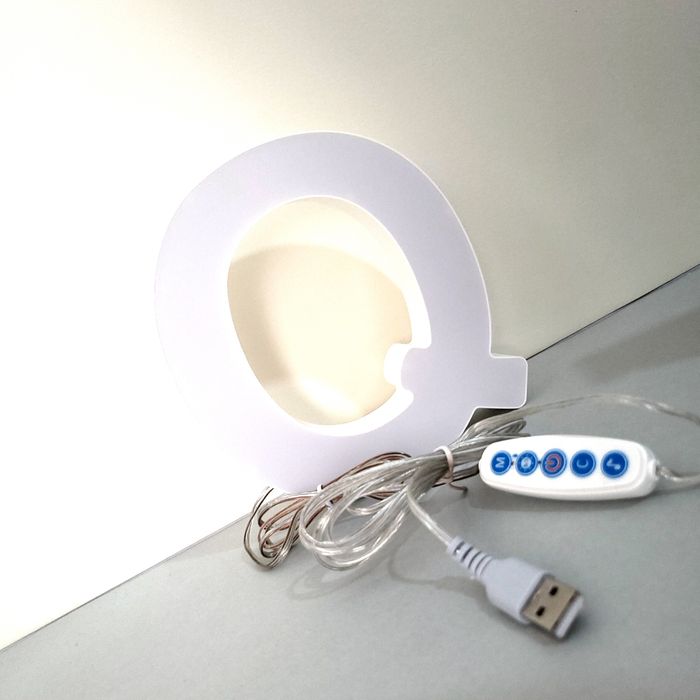 Dekoracyjna podświetlana litera "Q" LED – wielokolorowa, RGB