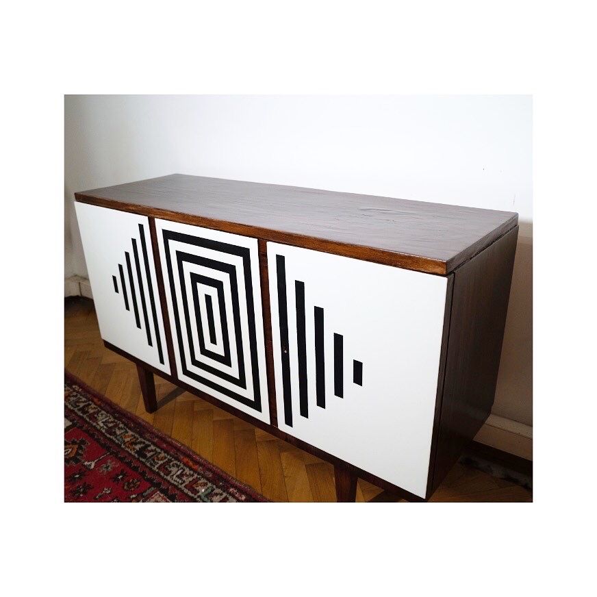 Komoda szafka sideboard vintage prl midcentury