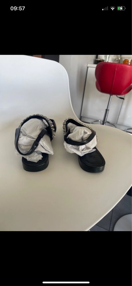 Baletki nowe H&M cyrkonie odkryta pięta