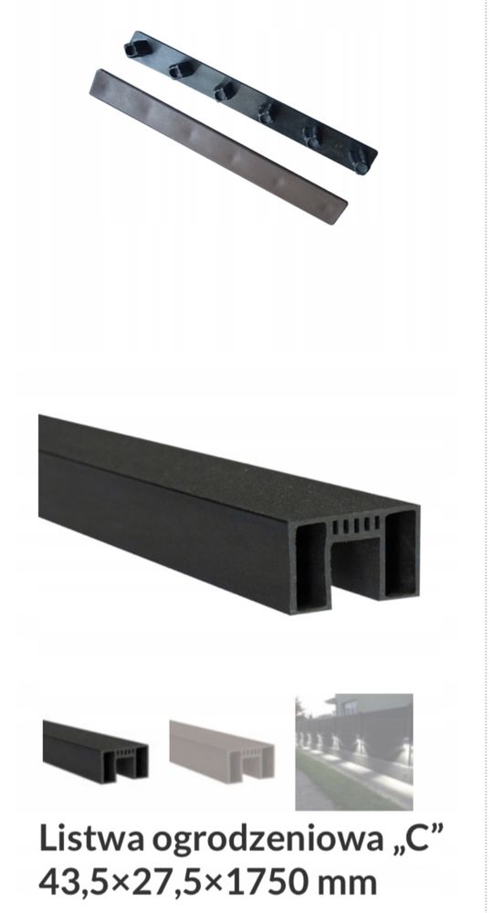 Sztachety kompozytowe Winfloor szczotkowane 1000x140x15 szybko i tanio