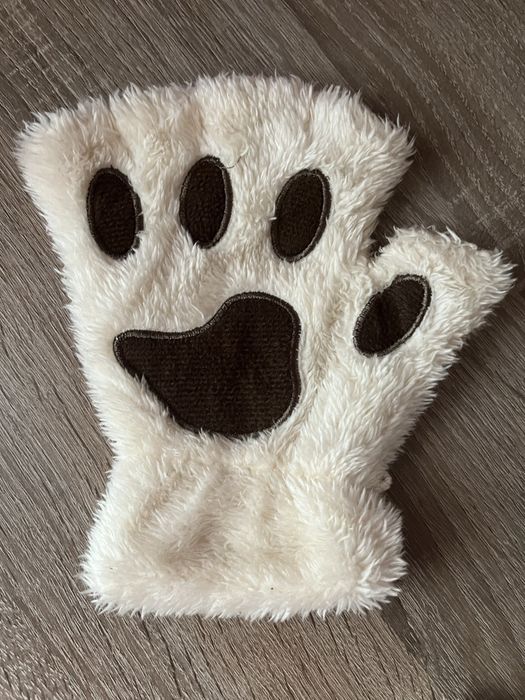 Рукавички котик,в кофейному відтінку