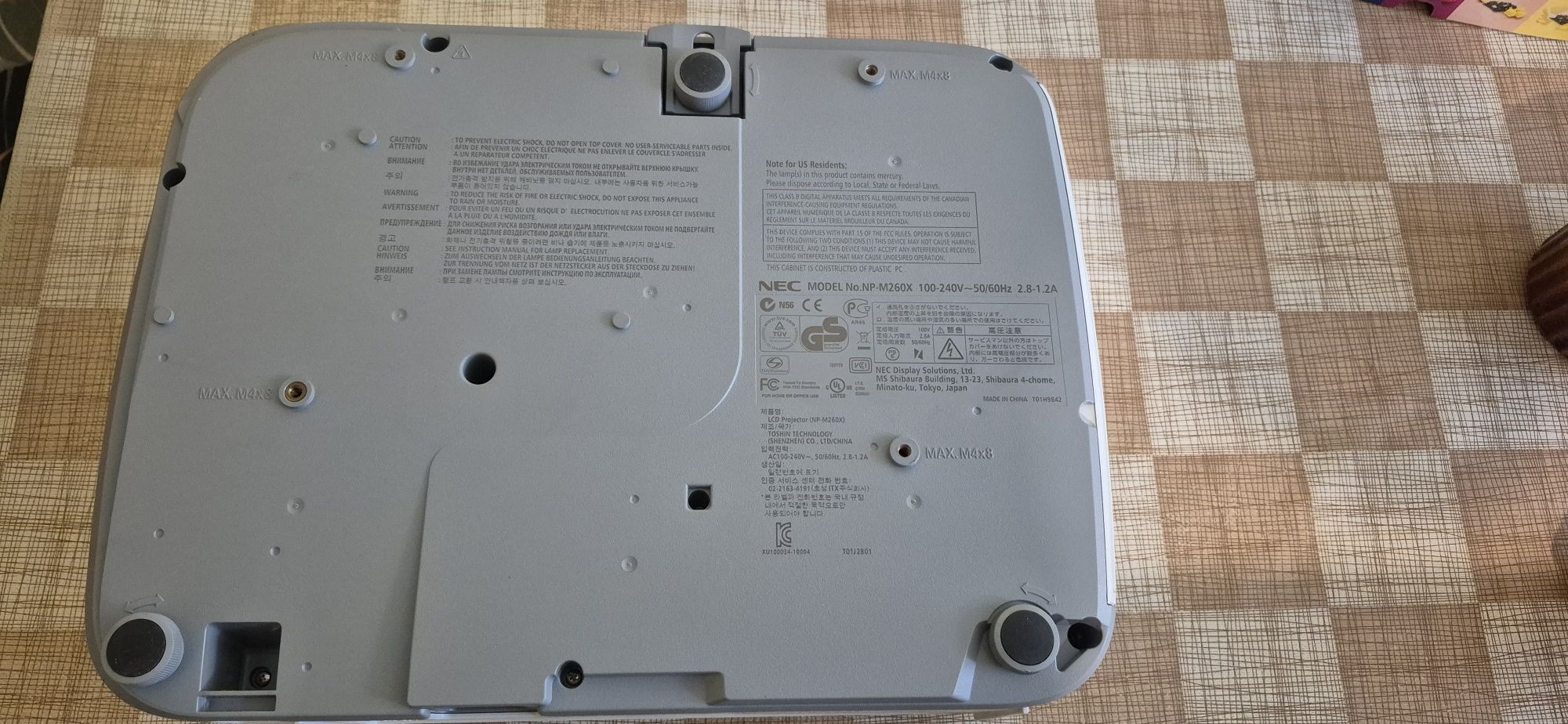 NEC projektor,rzutnik M260 x nowy