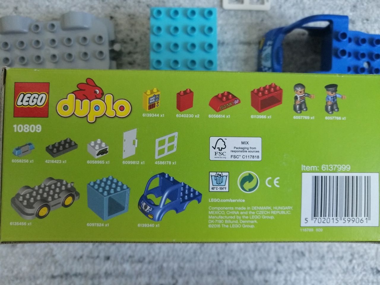 Lego duplo 10809 policja