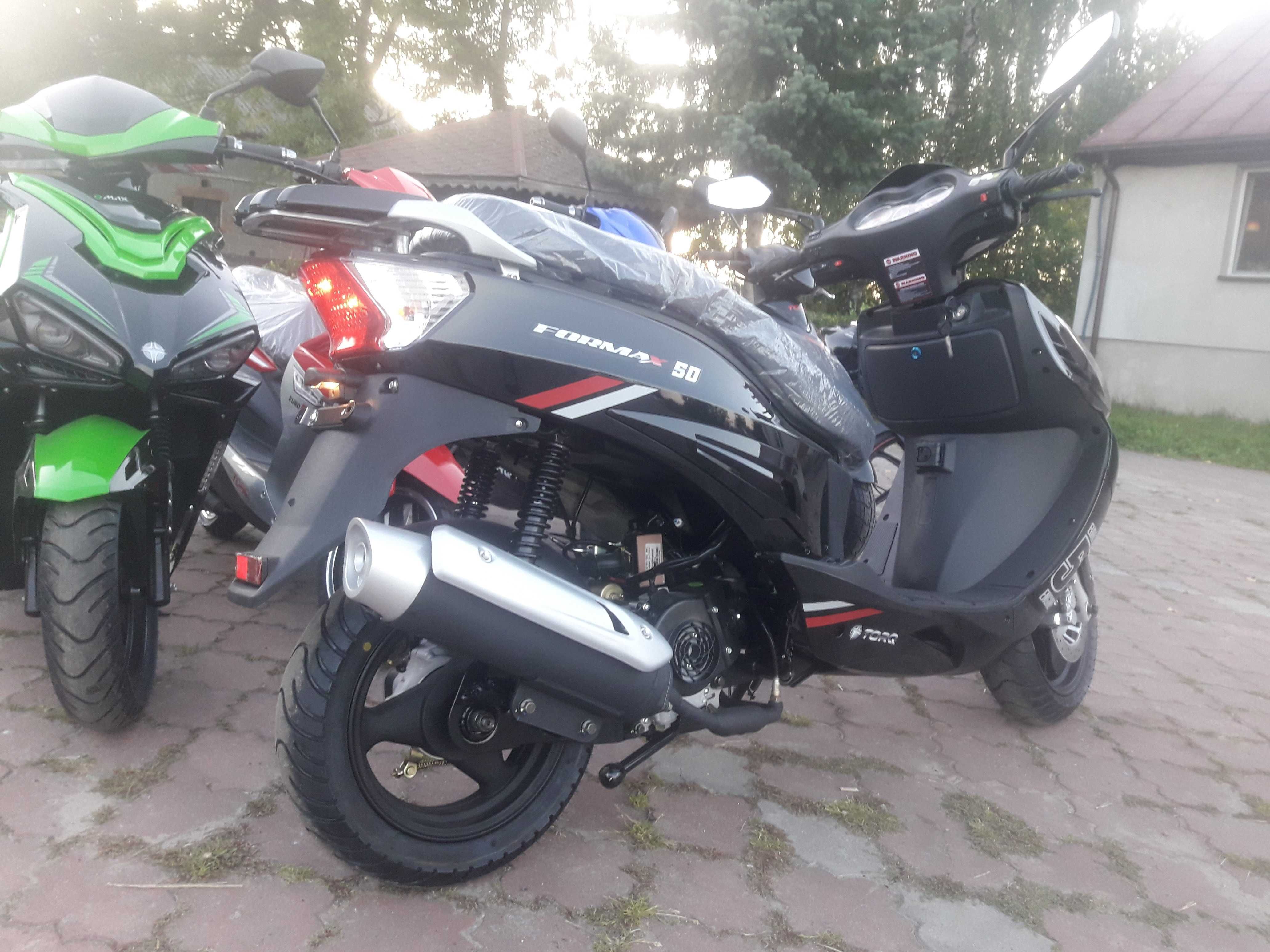 MAXI DUŻY Skuter 49cc TORQ FORMAX duże koła RATY!!! Dostawa kask