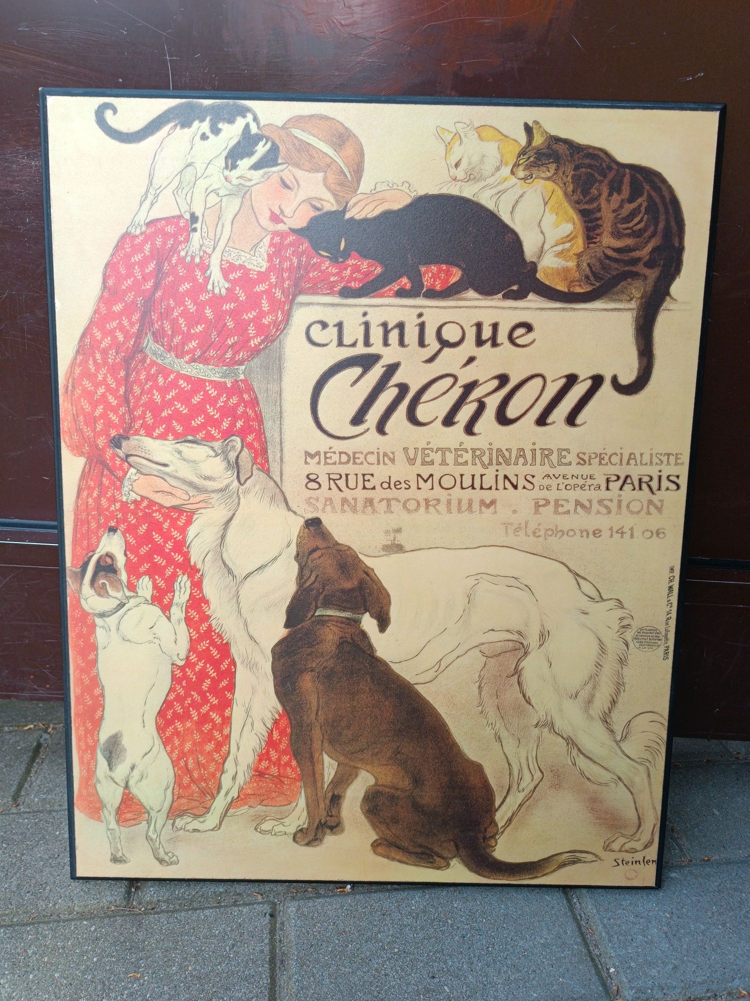 Vintage obraz Clinique Chéron