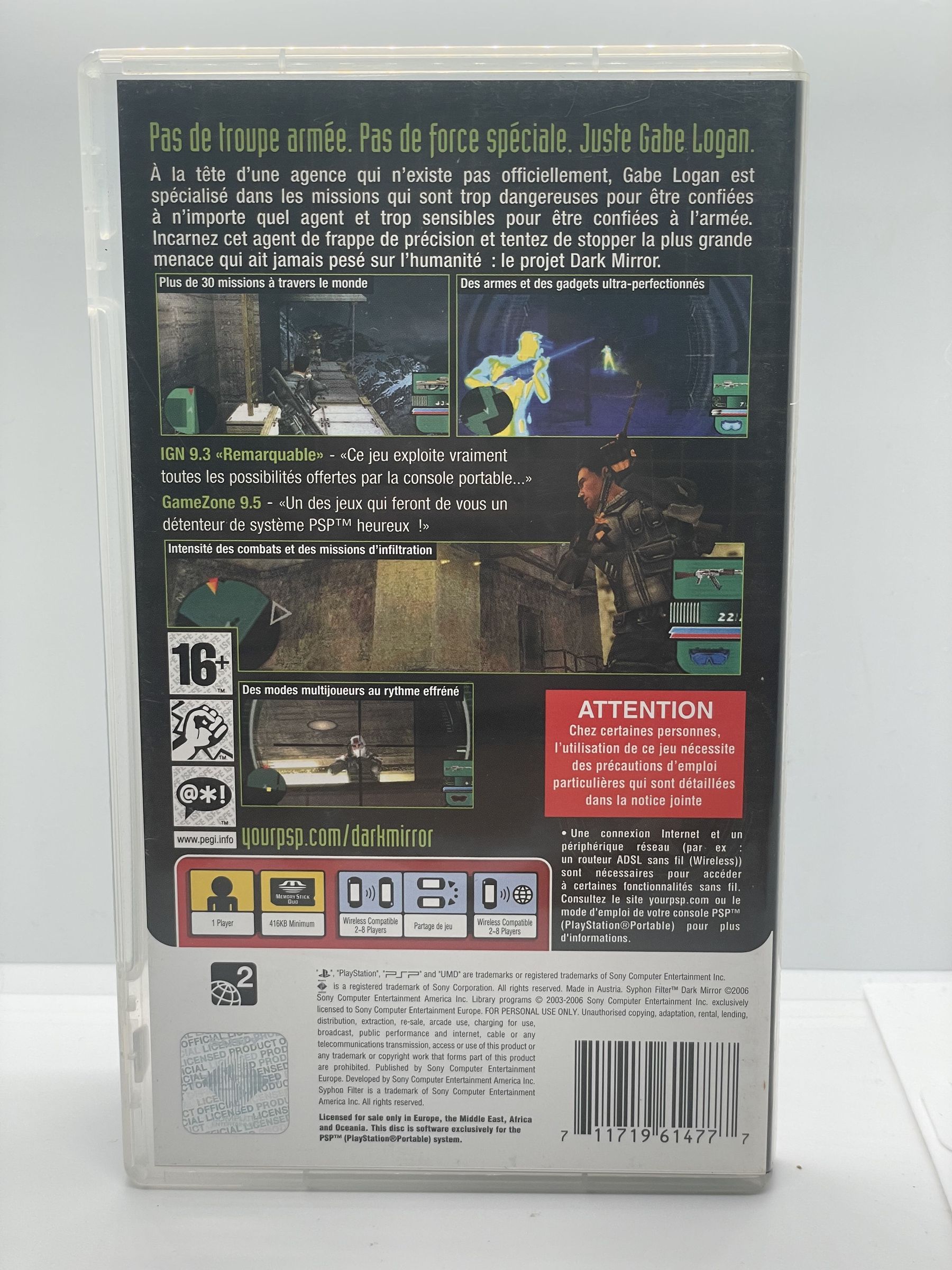 Syphon Filter Dark Mirror PSP Po Angielsku