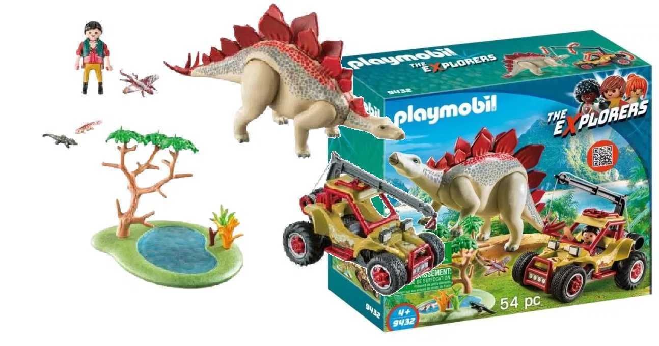 Playmobil Dinos 9432 Dinozaur Stegozaur Pojazd Badawczy NOWY Warszawa