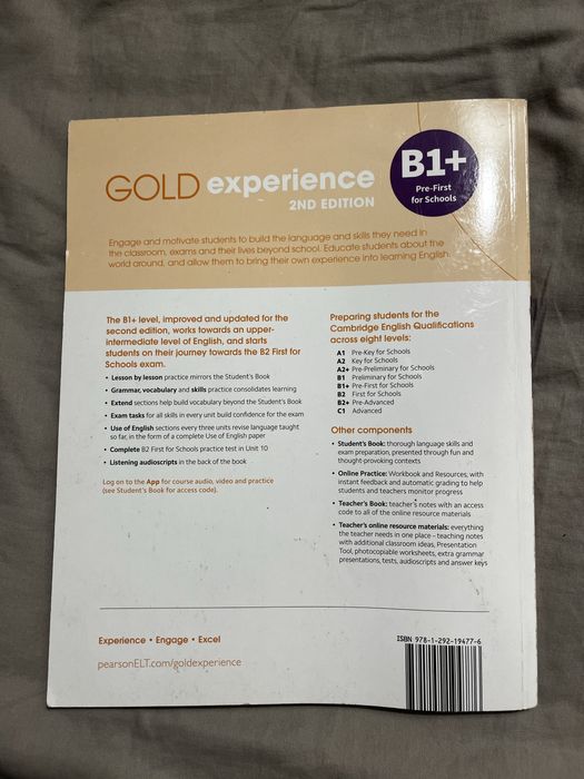 Gold experience B1+ workbook- stan bardzo dobry