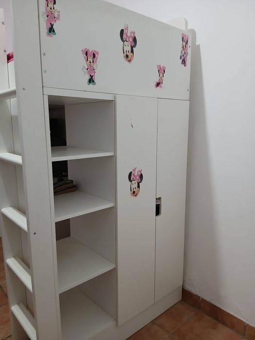 Beliche com armário e escritório