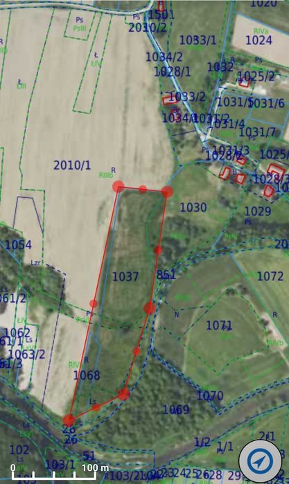 Działka rolna Moderówka  1,62ha