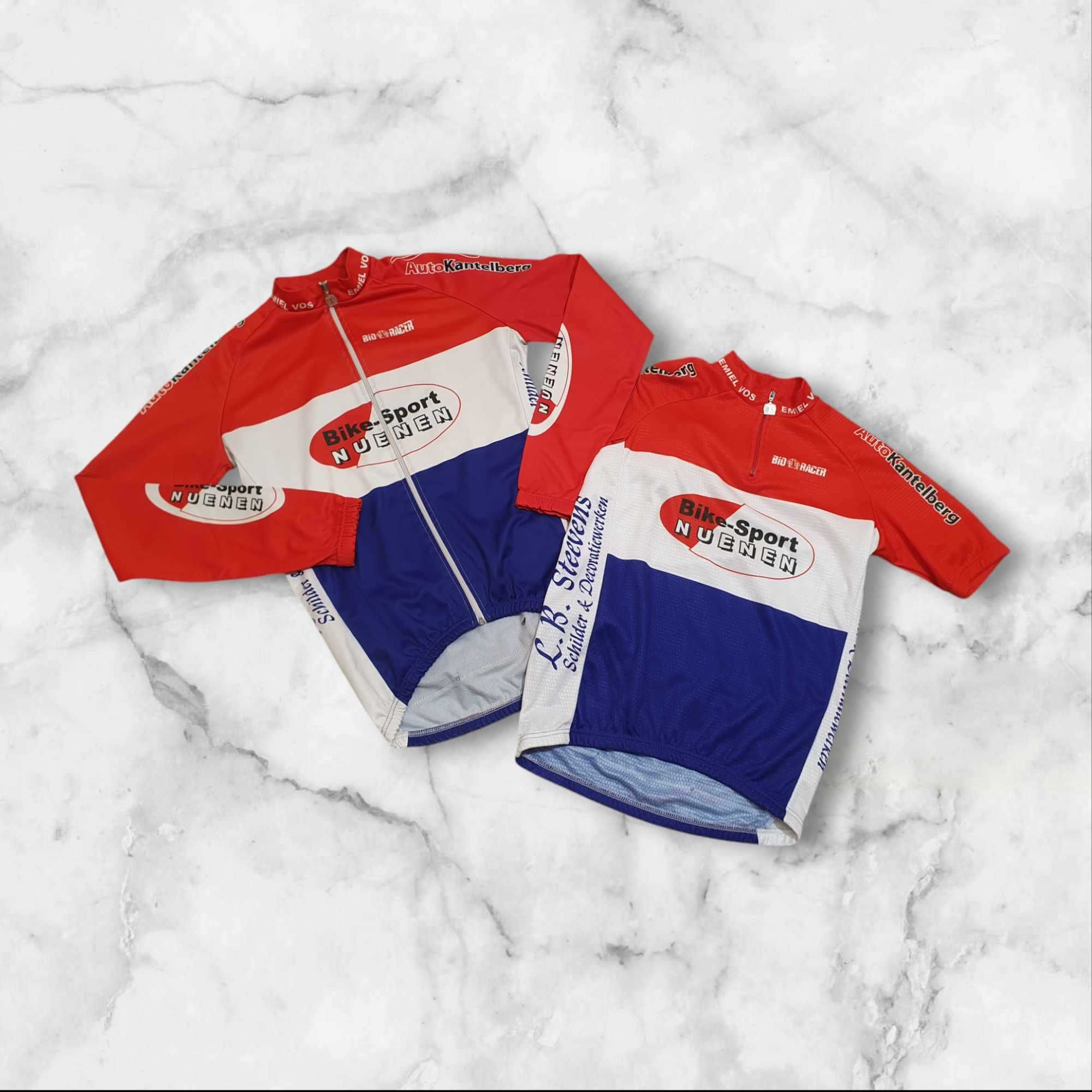 Zestaw komplet koszulka i bluza rower kolarska Racer M termoaktywne