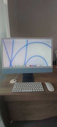 iMac azul de 24˝ com ecrã Retina 4.5K( Ainda com Garantia)