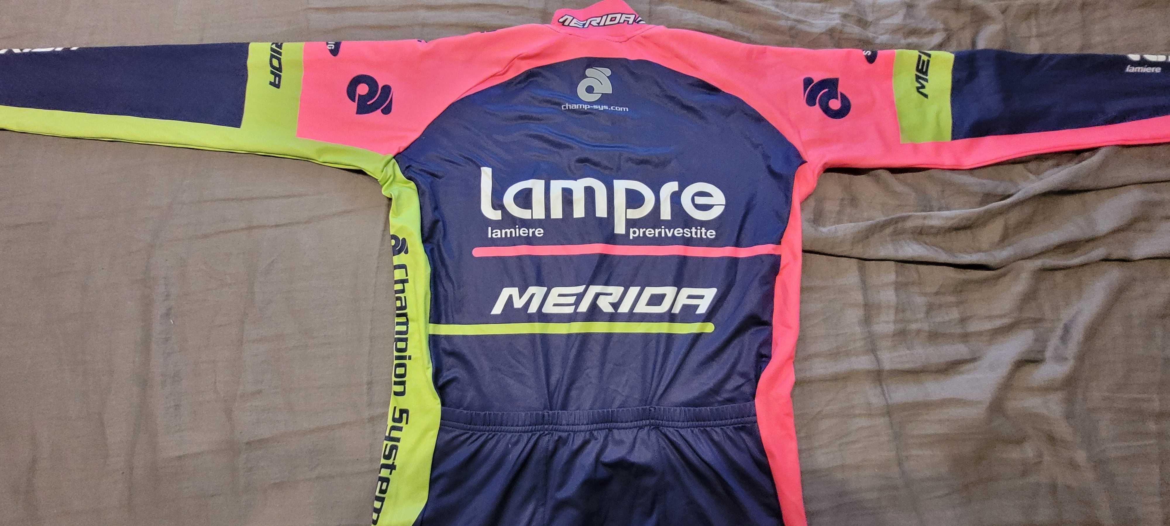 koszulka kolarska Lampre Merida z długim rękawem