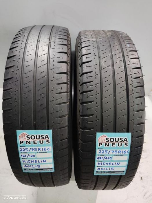 2 pneus semi novos 225-75r16c michelin - oferta dos portes