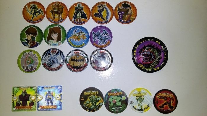 Tazos Pokémon Shin-Chan etc + power rapper
