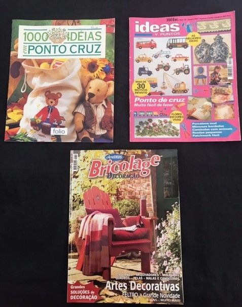 Revistas com ideias para bordados