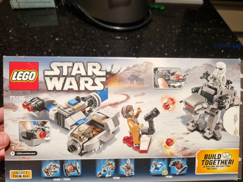 J NOWE LEGO Star Wars 75195 Ski Speeder kontra maszyna krocząca klocki