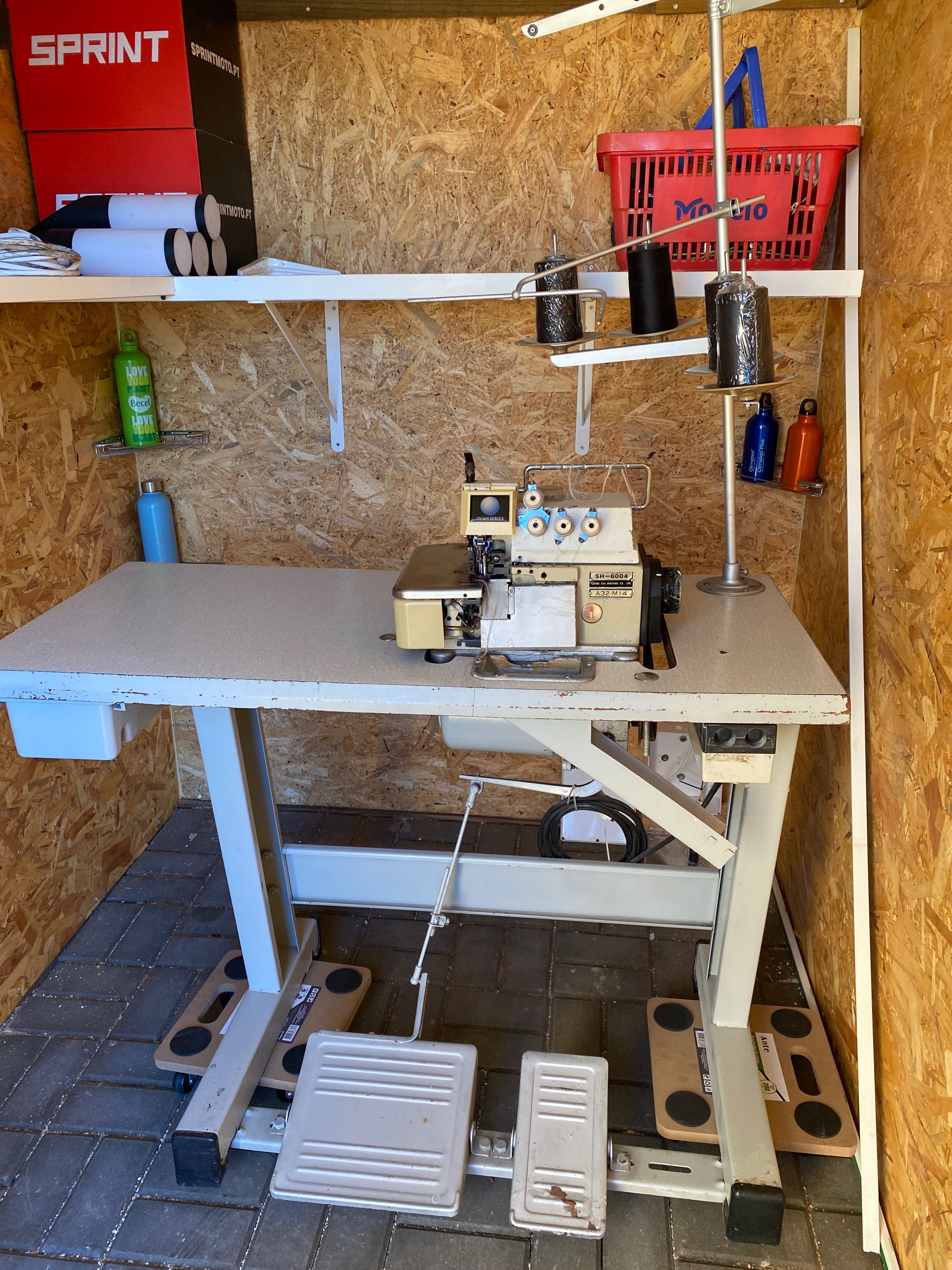 Máquina de costura Overlock SH-6004 de 4 linhas e 2 agulhas